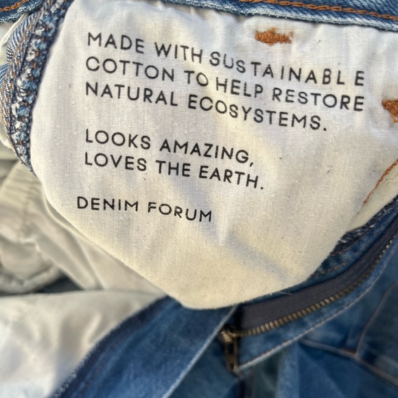 Demin Forum 90s Millie Hi-Rise Grunge Cargo Utility Medium Wash Relaxed Jeans - Picture 15 of 16